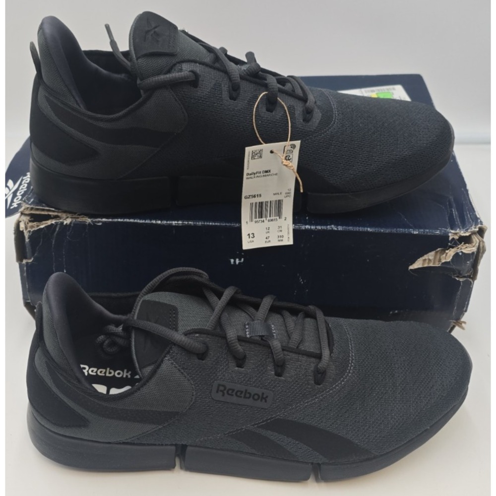 Reebok Men DailyFit DMX First Walker Shoe 13 Cold Grey/Black/White GZ5615